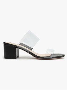 Schutz Victorie Sandal ~ Black/Clear ~ 8